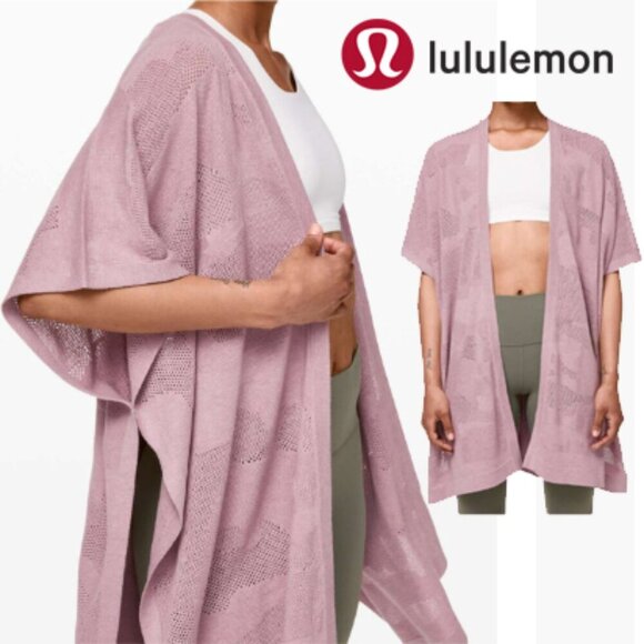 lululemon athletica Accessories - Lululemon Find Your Light Kimono Style Wrap HVGM Heathered Vintage Mauve OS